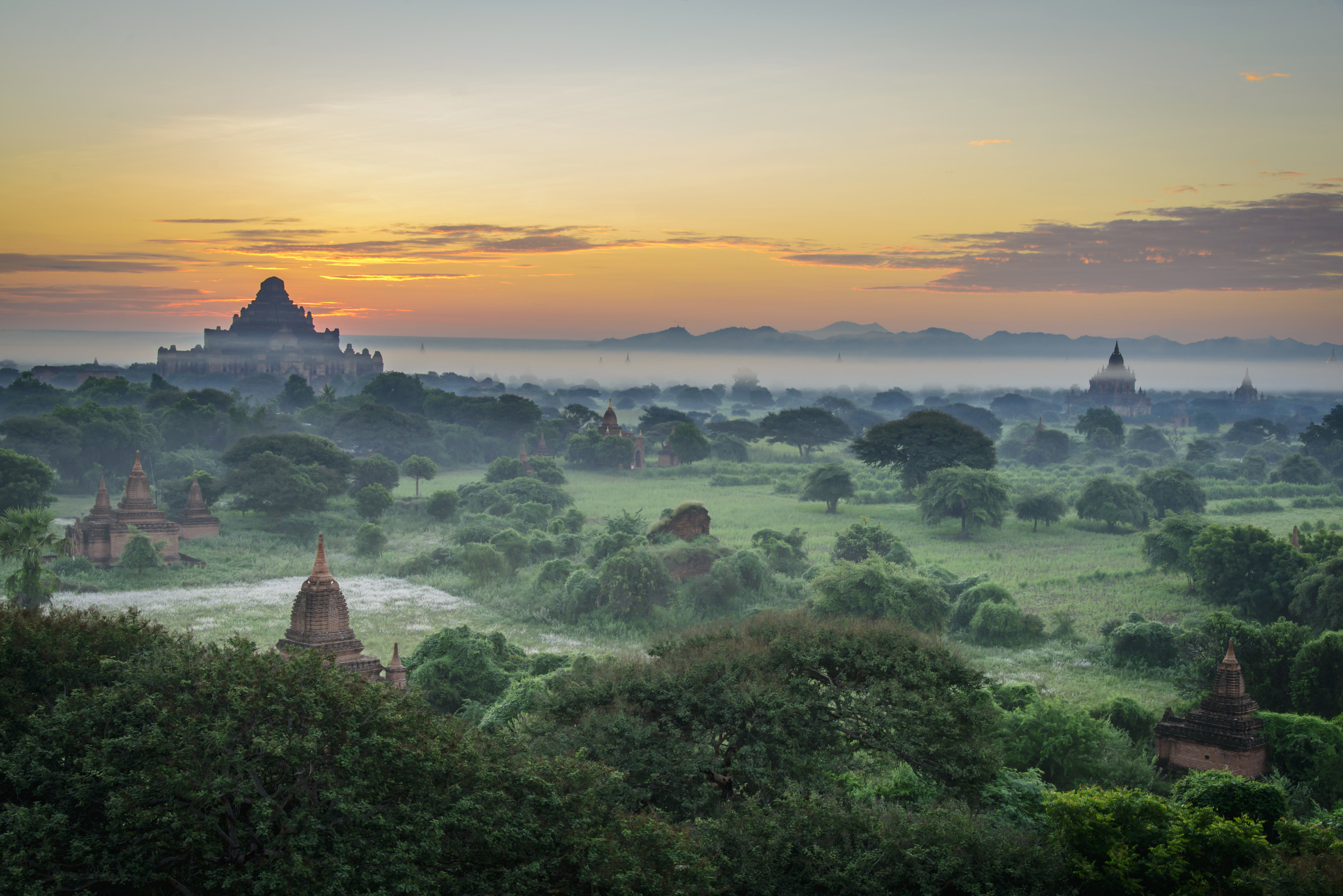 Golden-hour landscape of Myanmar — Forever Green Myanmar